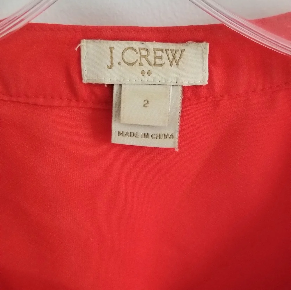 J. Crew Orange sleeveless top
